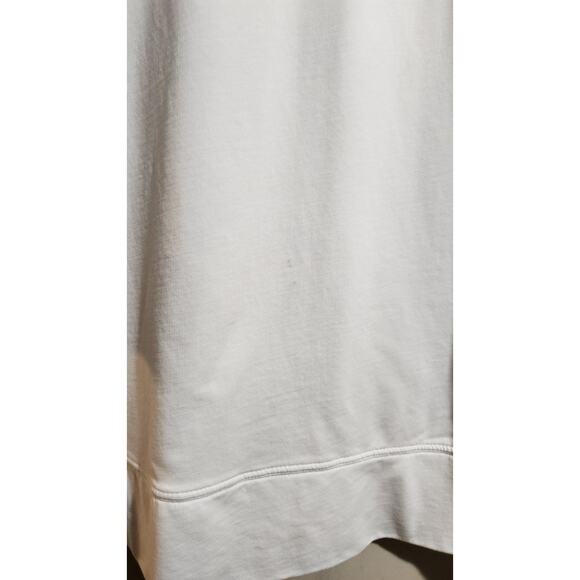 The Drop Amazon Ecru Sweater DRESS Side Slit Vanilla Size Medium Relaxed Casual - Picture 9 of 13